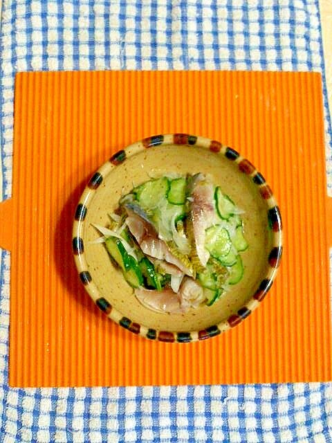 ラッキョウ酢で、しめ鯖のサラダ♪ レシピ・作り方 by テツオ63 - 楽天