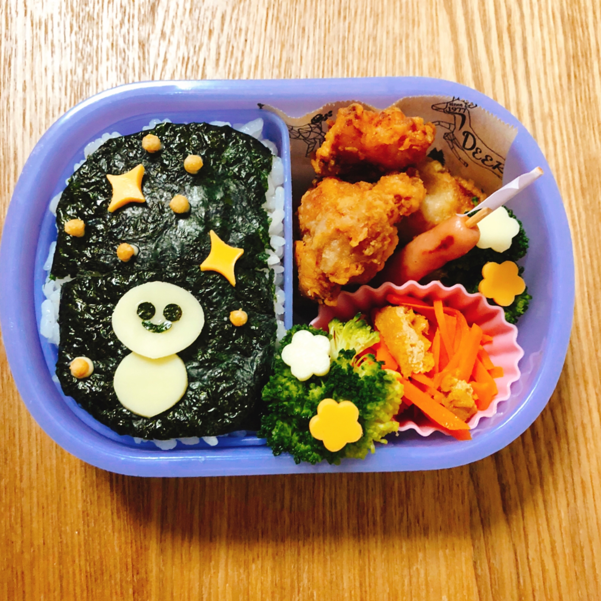 ☆今週のお弁当☆雪だるまの海苔弁