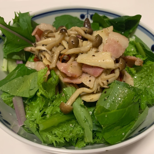 ベーコンとキノコのグリーンサラダ レシピ 作り方 By ゆみちゃんぬ 楽天レシピ ベーコンとキノコのグリーンサラダ レシピ 作り方 By ゆみちゃんぬ 楽天レシピ