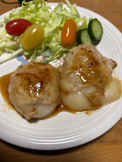 切り餅★餅の肉巻き★動画あり★