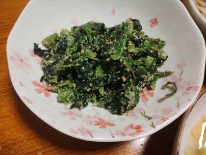 醤油麹で！ほうれん草の胡麻和え