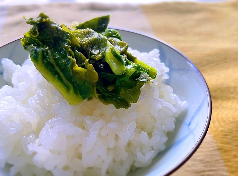 レンジで簡単！なばな(菜の花)漬物