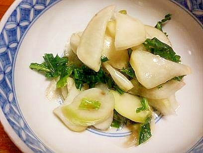 蕪の　ポン酢和え
