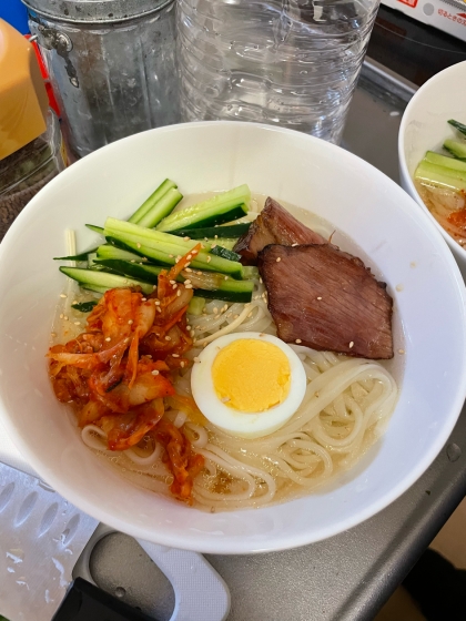 そうめんの韓国冷麺【タレは混ぜるだけの簡単料理】