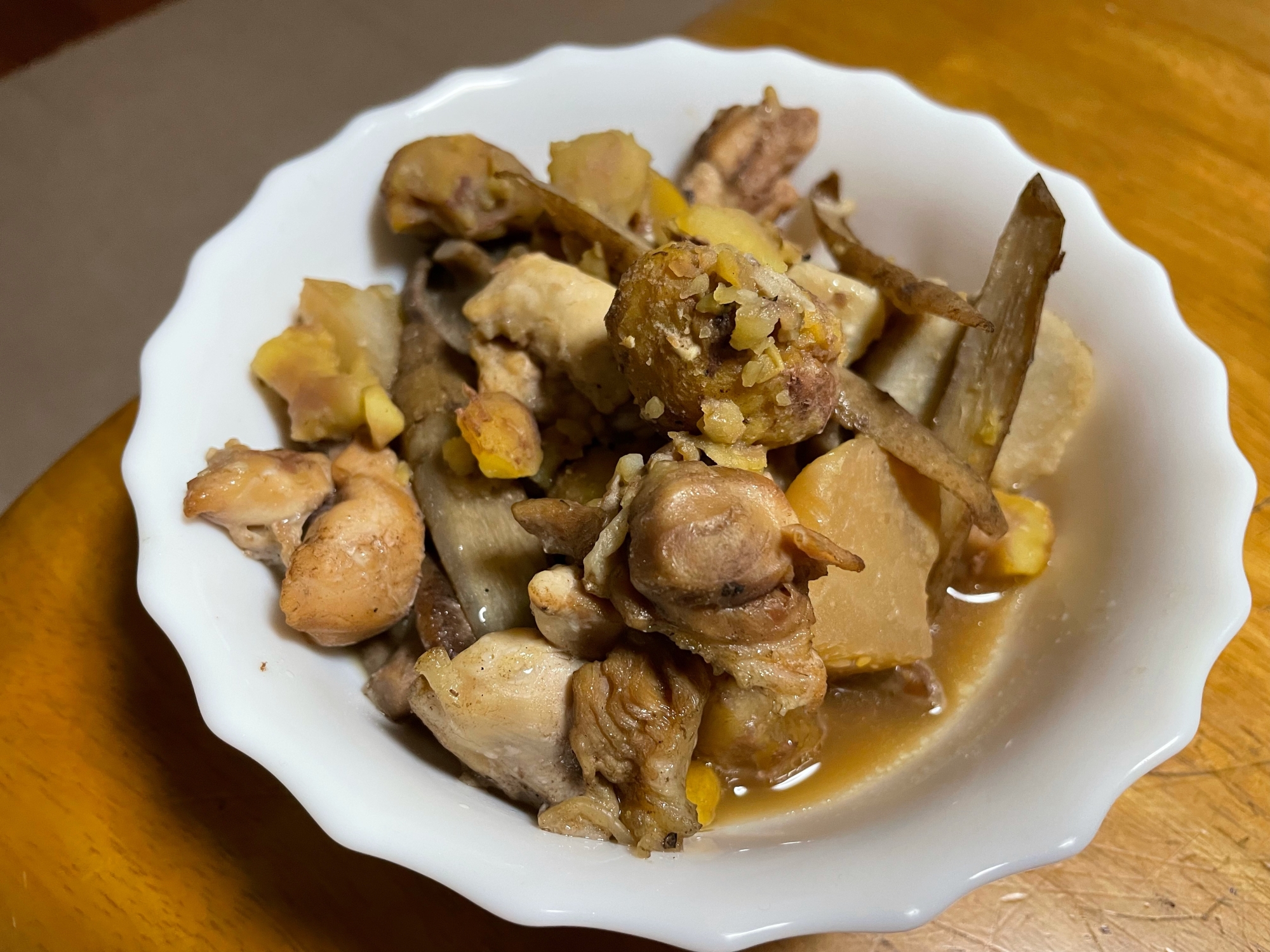 栗と鶏肉の筑前煮