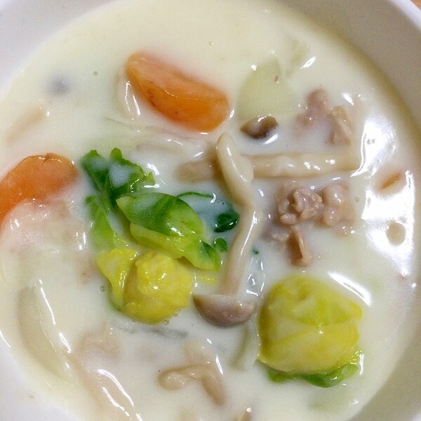 芽キャベツときのこ 春のシチュー レシピ 作り方 By ねぎま 塩で 楽天レシピ 芽キャベツときのこ 春のシチュー レシピ 作り方 By ねぎま 塩で 楽天レシピ