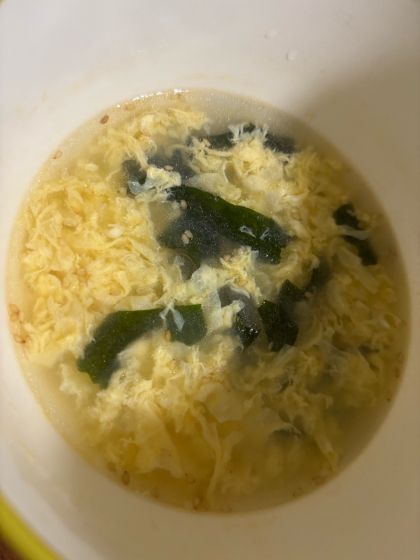 美味しく腸活♡ふんわり卵♡セロリとえのきの卵スープ