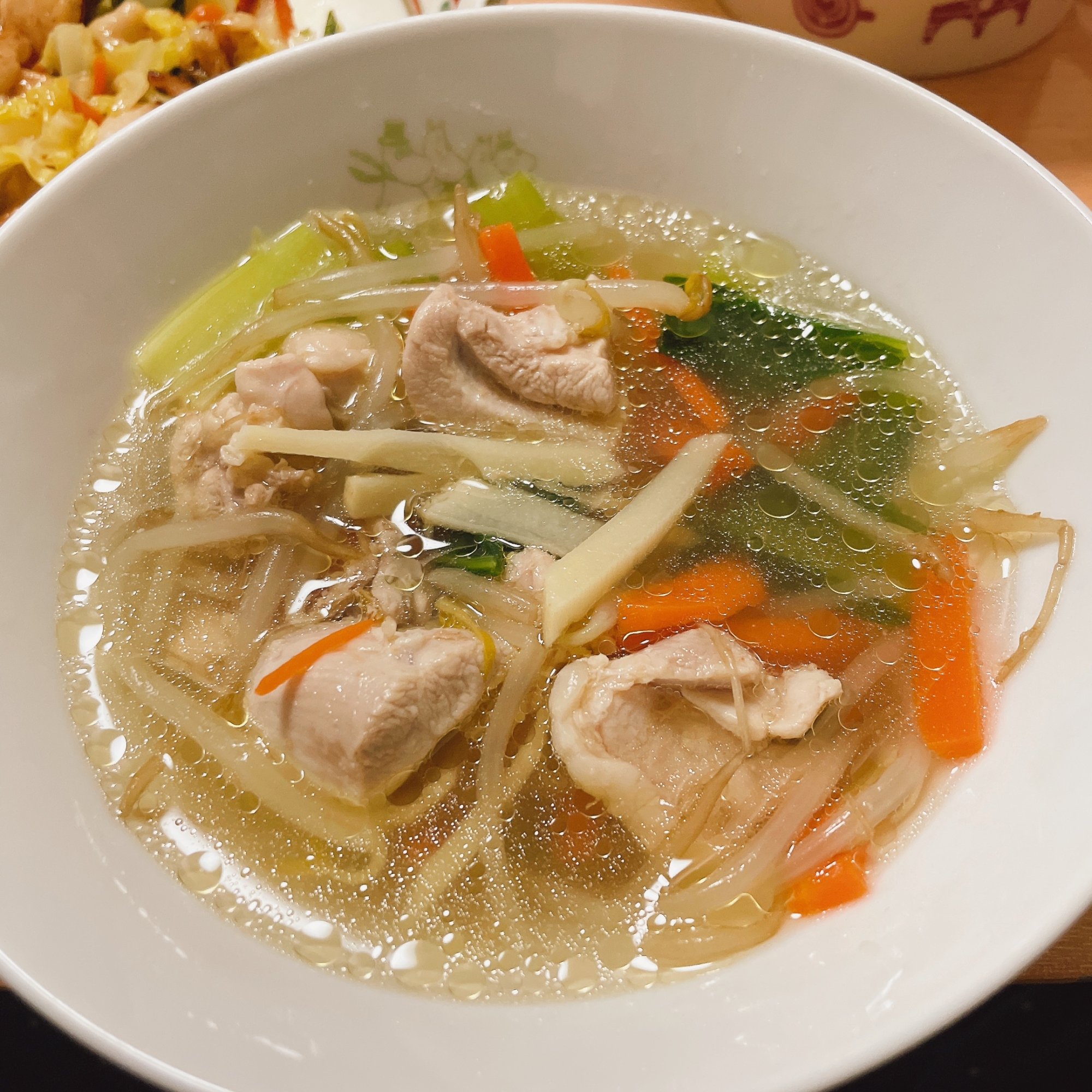 筍で贅沢✨野菜鶏ももヘルシー具沢山スープ！