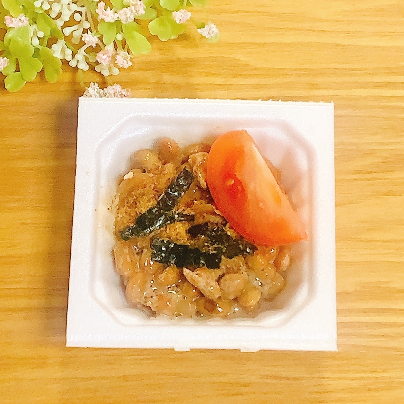 トマト海苔♪納豆