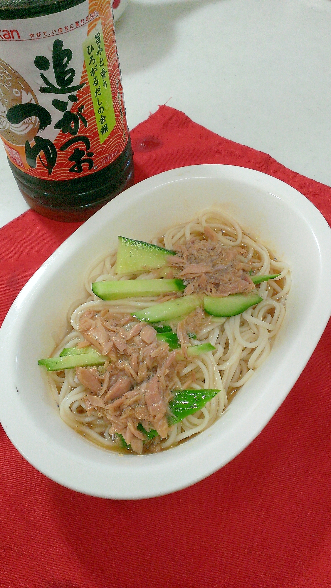 暑い日に♪ツナたっぷりそうめん♪