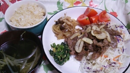 おつまみにどうぞ。　牛肉のバター醤油炒め