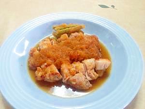 鶏もも肉のみぞれ煮 ポン酢で簡単に