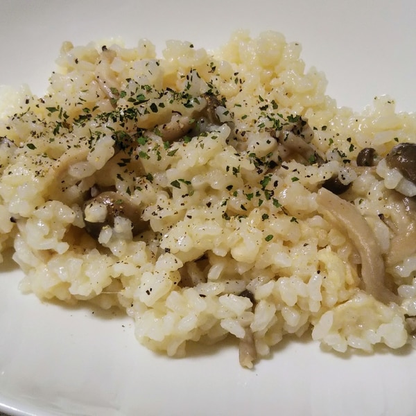 アルファ米レシピ チーズときのこのリゾット レシピ 作り方 By おまめcafe 楽天レシピ アルファ米レシピ チーズときのこのリゾット レシピ 作り方 By おまめcafe 楽天レシピ