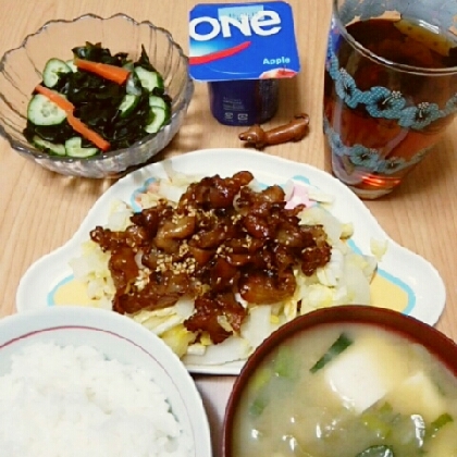 ピリ辛カリカリ☆豚バラと白菜のサラダ