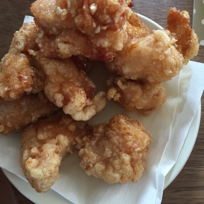 ごま油で鶏の唐揚げ