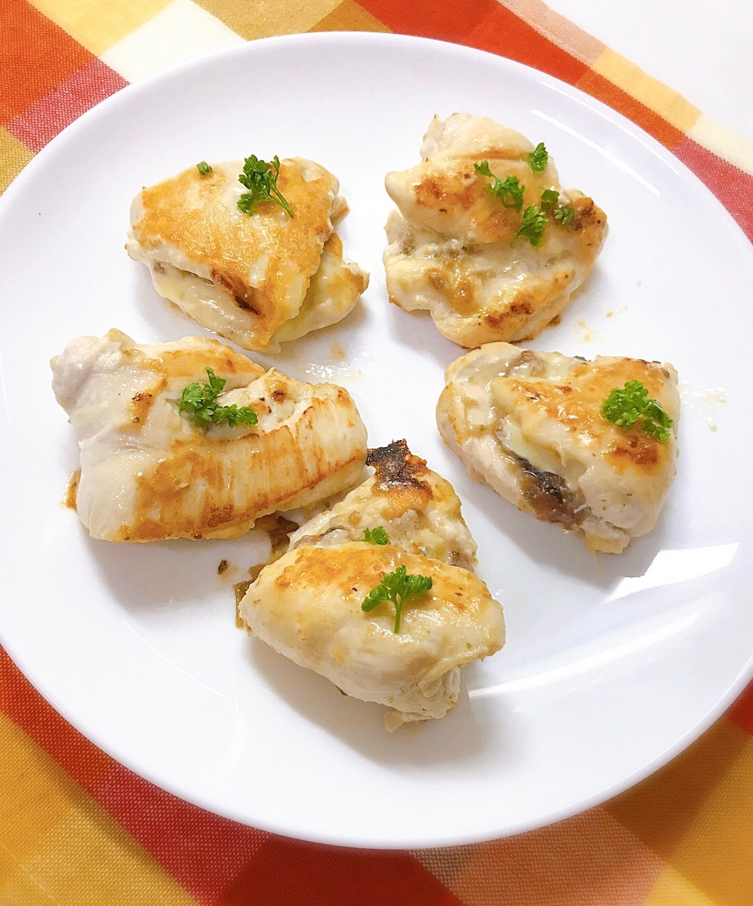 鶏ささみの梅チーズはさみ焼き レシピ 作り方 By ヤスのり子 楽天レシピ
