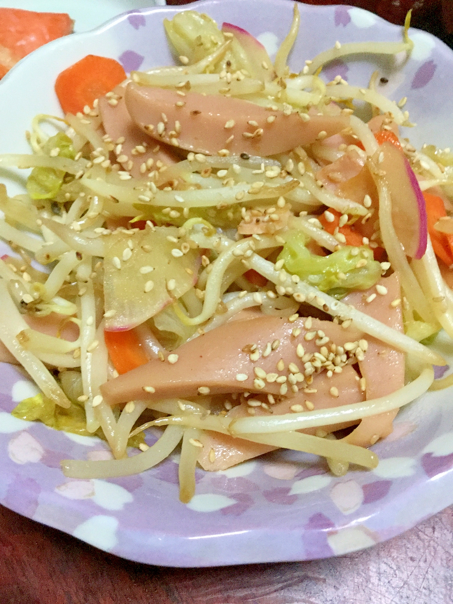 レディーサラダ入り☆魚ニソの野菜炒め【あり合わせ】