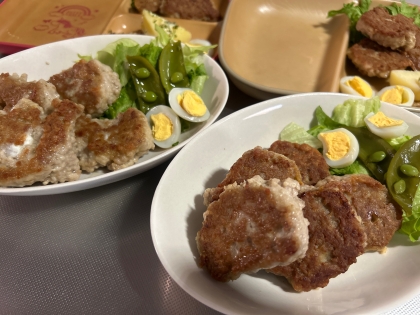 洗い物がフライパンだけ☆鶏ミンチの揚げないナゲット