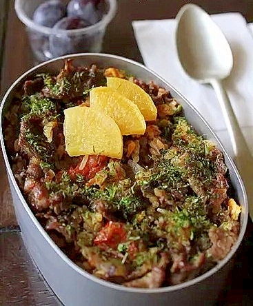 牛トマ炒飯＊おべんとう