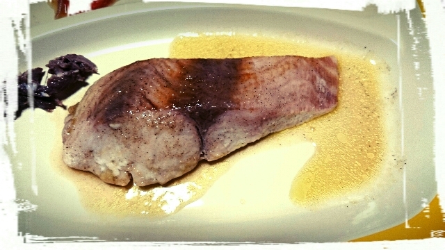 白身魚のにんにくオリーブオイル焼き