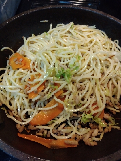 生ラーメンで☆焼きラーメン