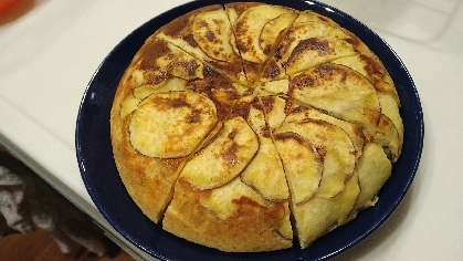 【炊飯器で】さつまいものスライスケーキ☆リンゴ入り