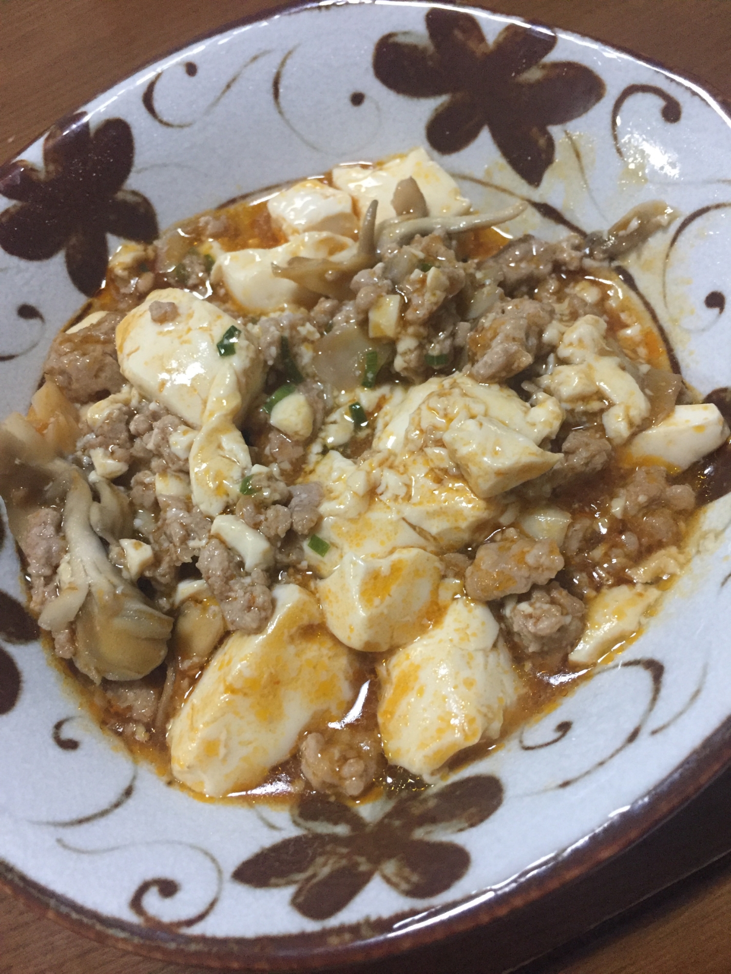 まいたけの麻婆豆腐