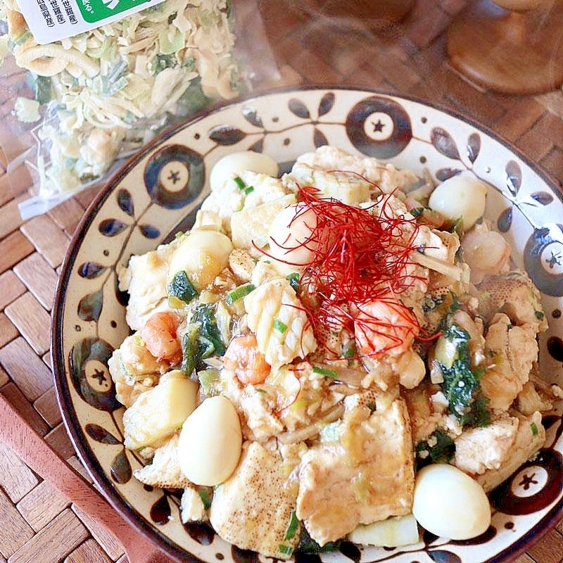 みそ汁の具でつくる！お豆腐中華丼