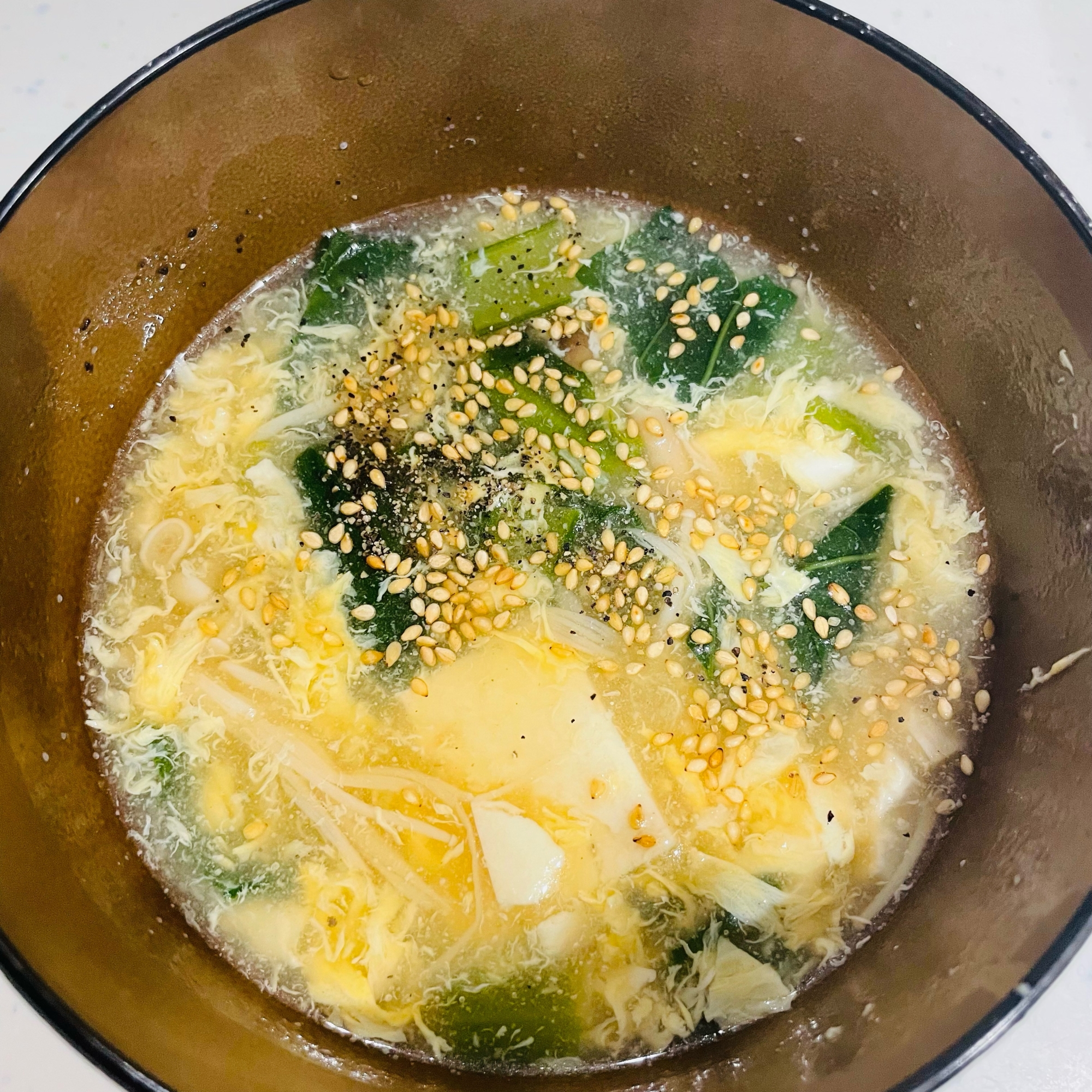 小松菜ときのこのとろとろスープ