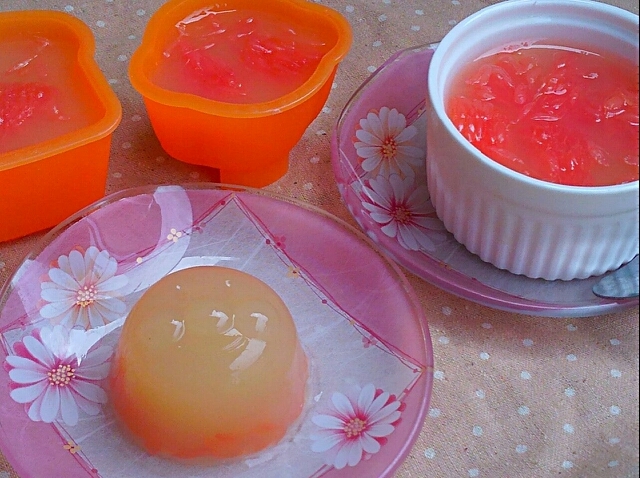 砂糖なし グレープフルーツ入り寒天りんごゼリー レシピ 作り方 By Aivege 楽天レシピ 砂糖なし グレープフルーツ入り寒天りんごゼリー レシピ 作り方 By Aivege 楽天レシピ