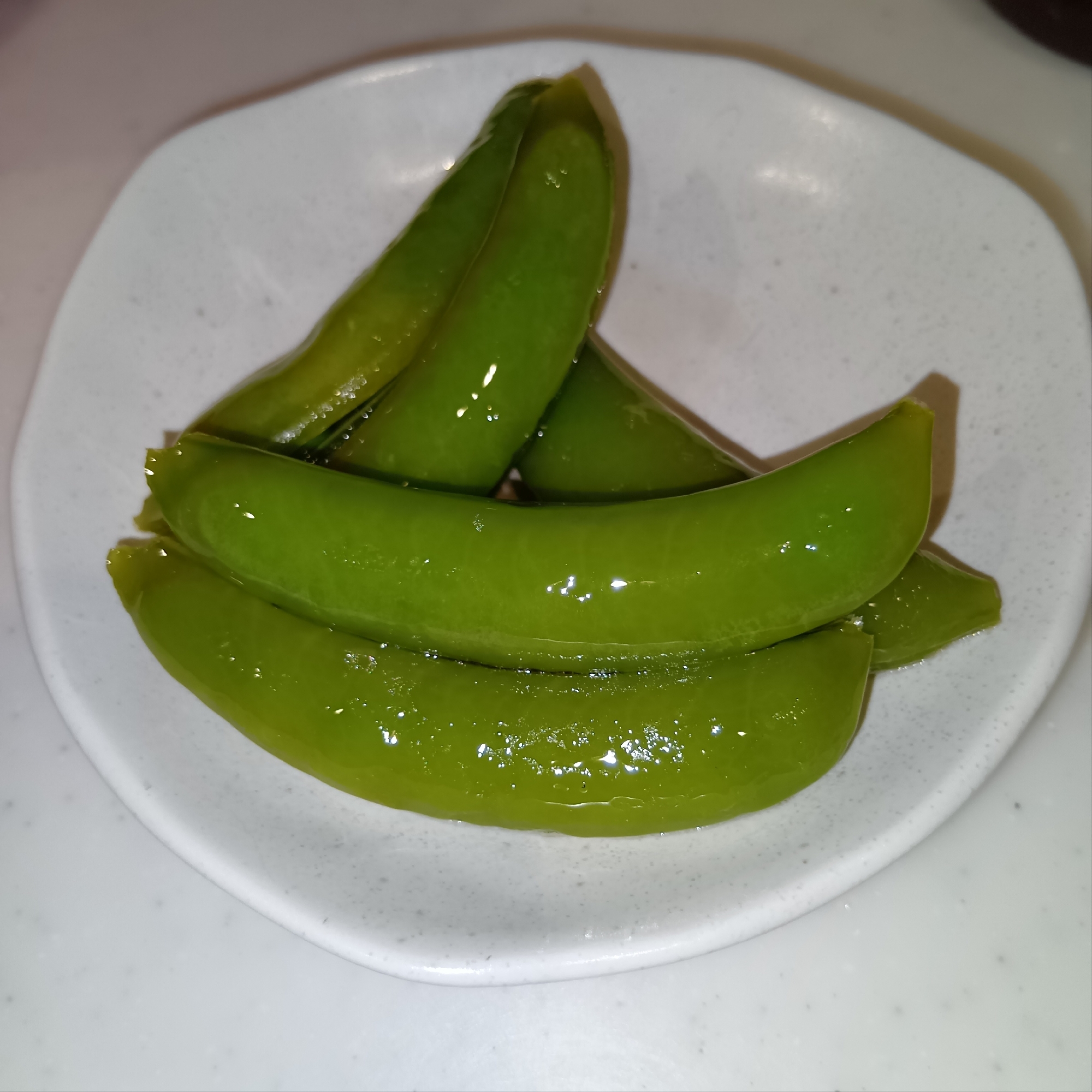超絶かんたん！スナップエンドウの煮浸し
