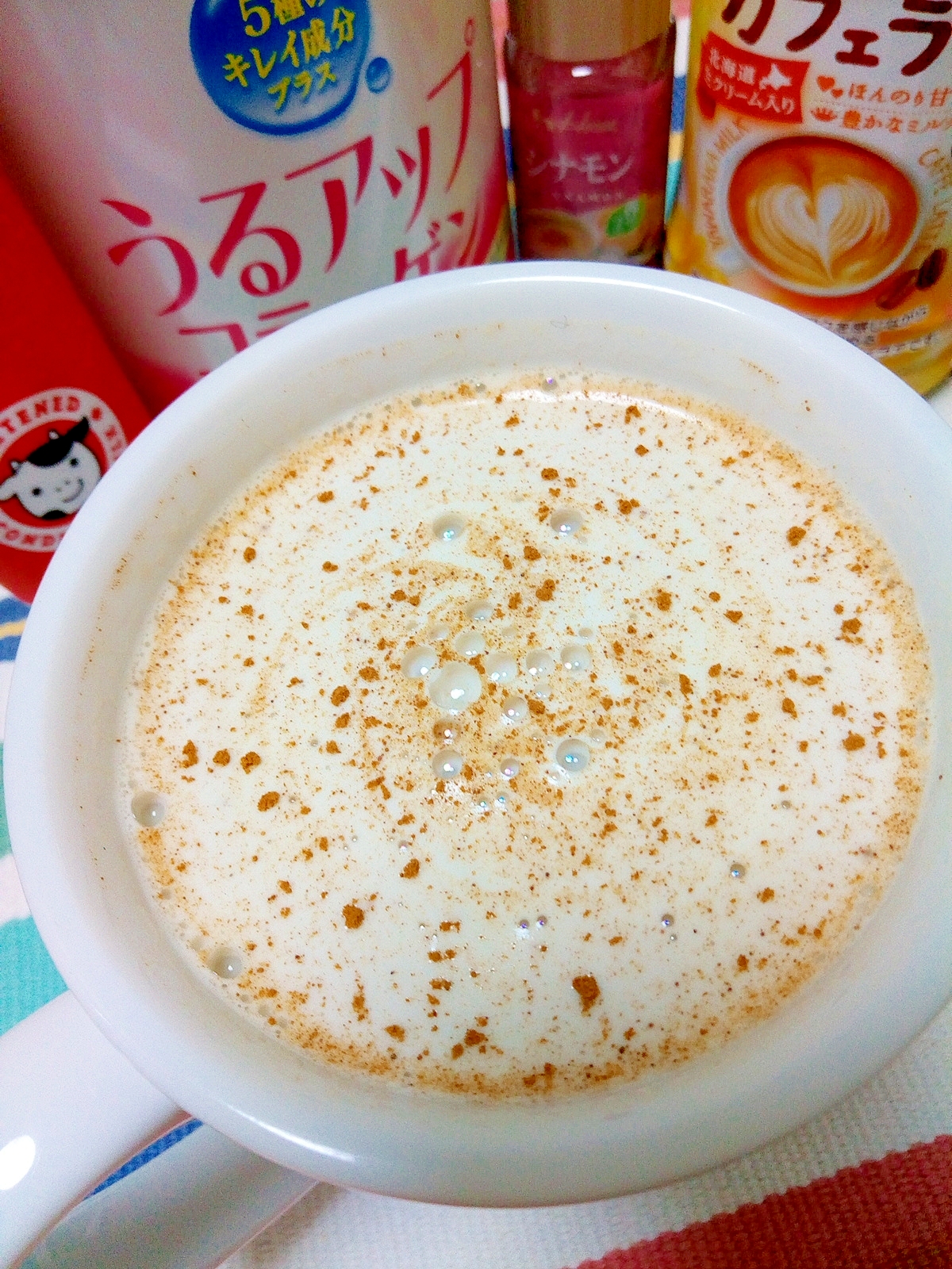 ホッと☆美肌ミルキーシナモンカフェラテ♪