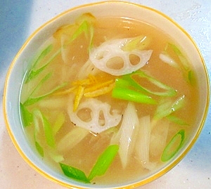 生姜のレンコンスープ