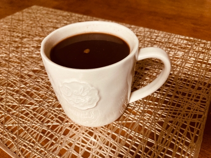 りんごのコンフィチュールと赤ワイン入りコーヒー♪