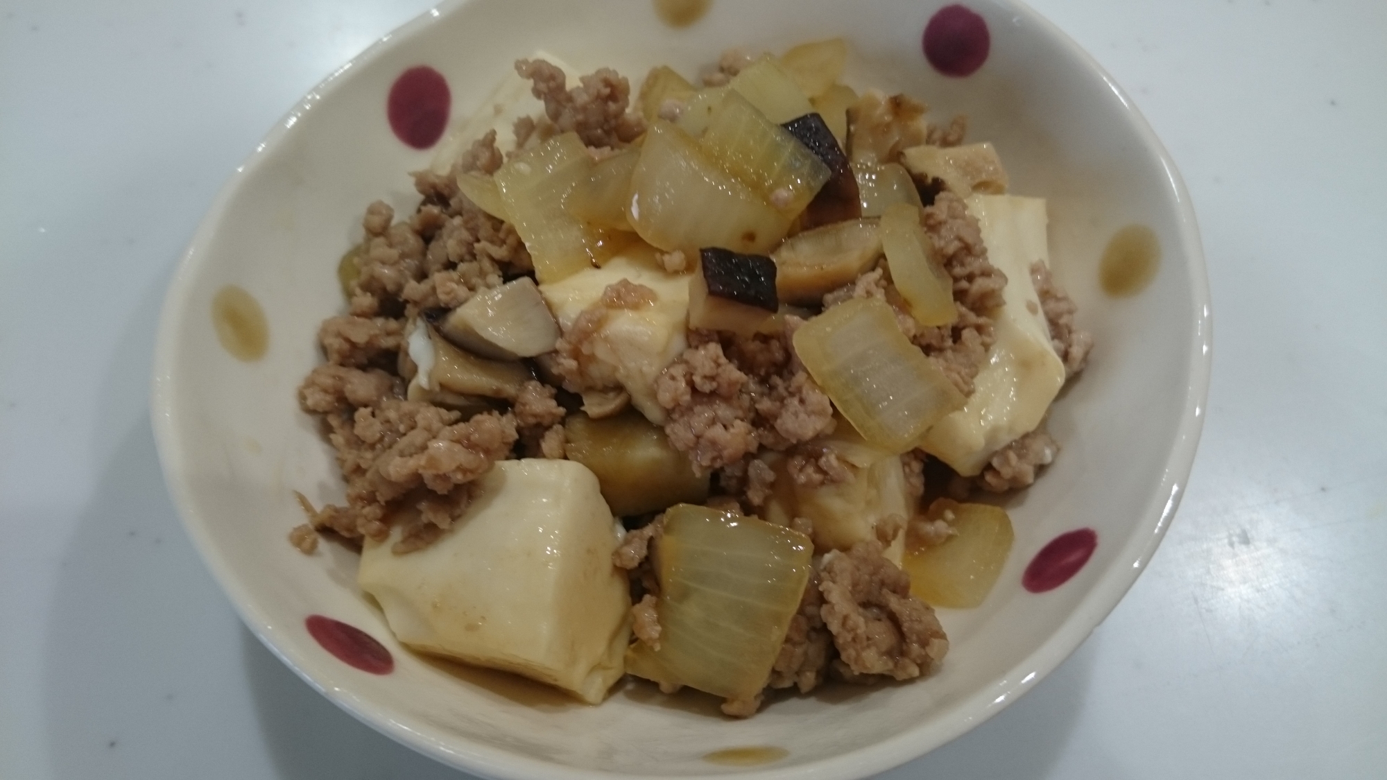 子供も食べやすい！ひき肉で肉豆腐★