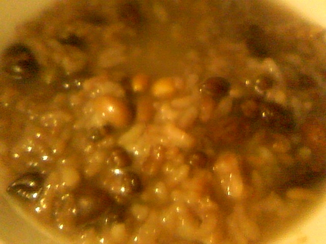 ミックスビーンズとうもろこし白米ご飯お粥