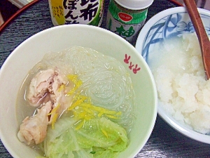 冬の定番とろとろ白菜鍋＊水炊き＊コラーゲンスープ