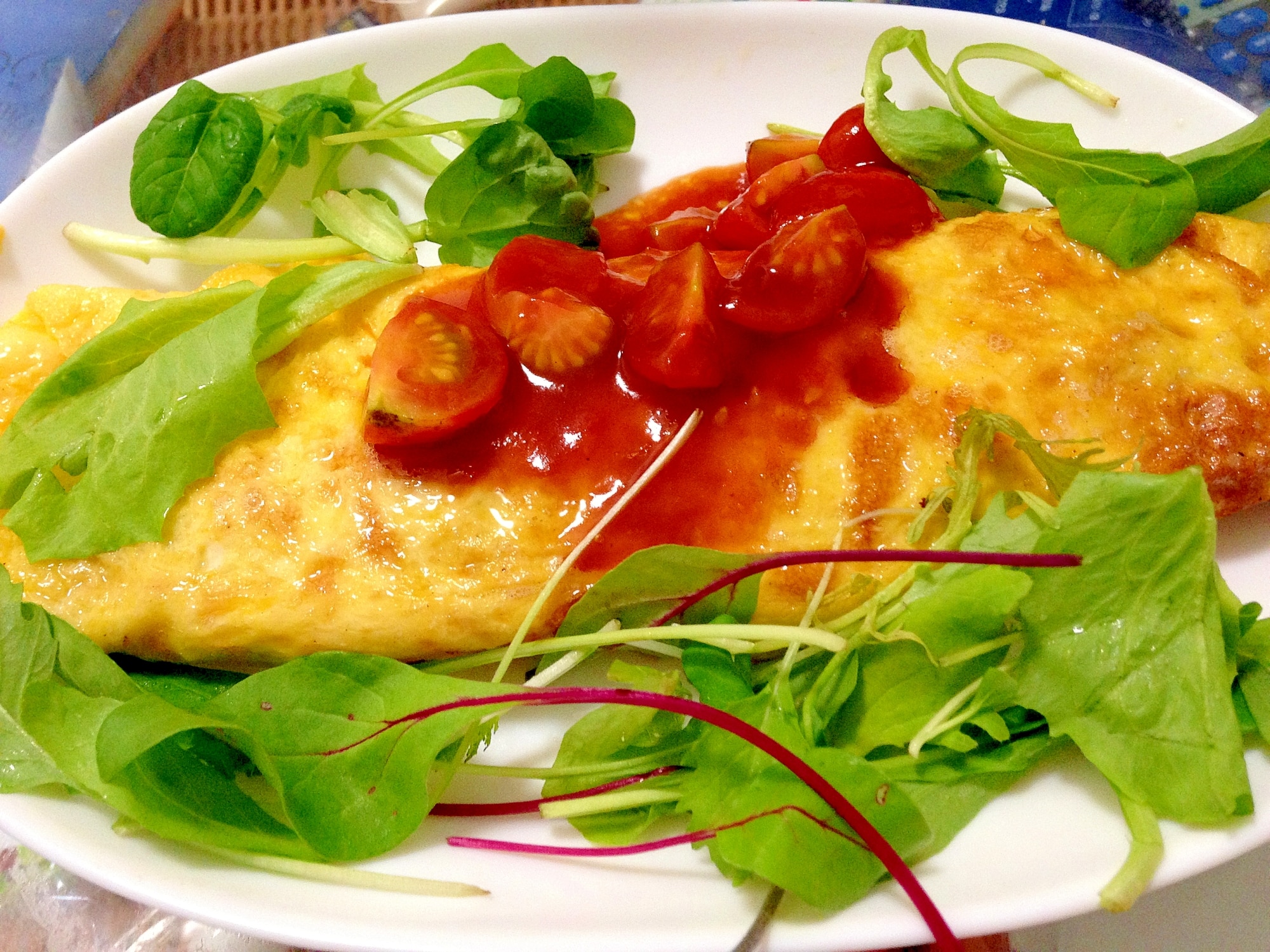 ちょっとおしゃれに♪トマトソースオムレツ☆ レシピ・作り方 by