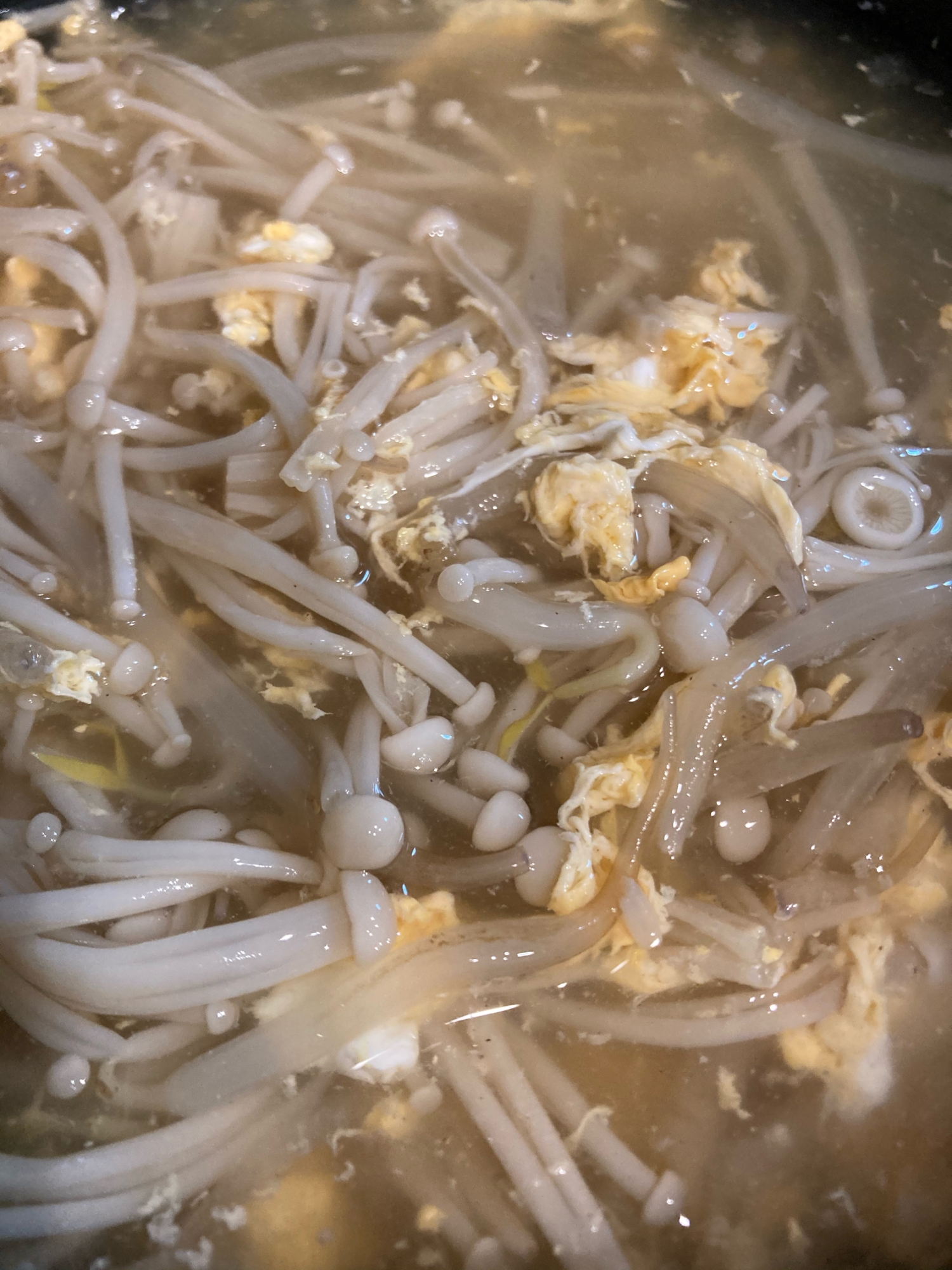 えのきともやしの中華風たまごスープ♡