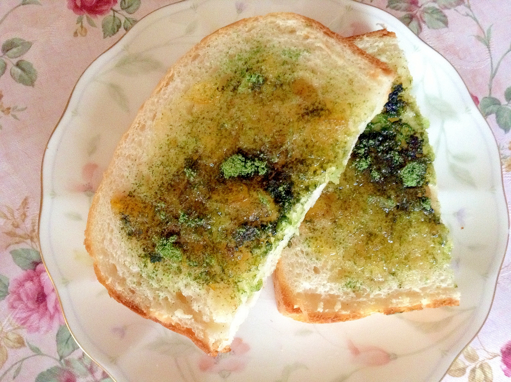 ピリリと♡ジンジャーマーマレード青汁トースト