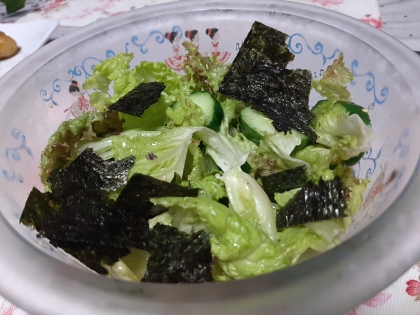 サニーレタス代用で作りました❤️暑くなってくると生野菜を美味しく食べれるレシピは嬉しいです❤️野菜モリモリで今日も元気いっぱい‼️ご馳走様でした(^_^)v