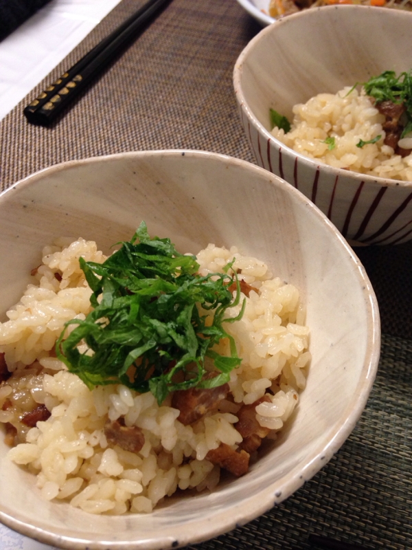 やきとり缶で炊き込みご飯