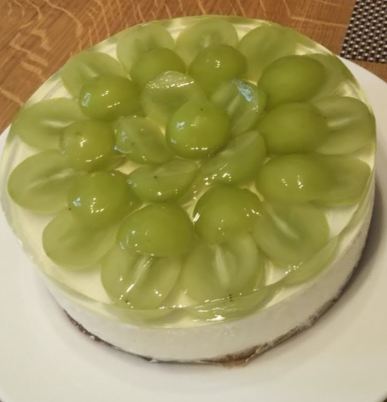 シャインマスカットのレアチーズケーキ レシピ 作り方 By ふゆだま 楽天レシピ