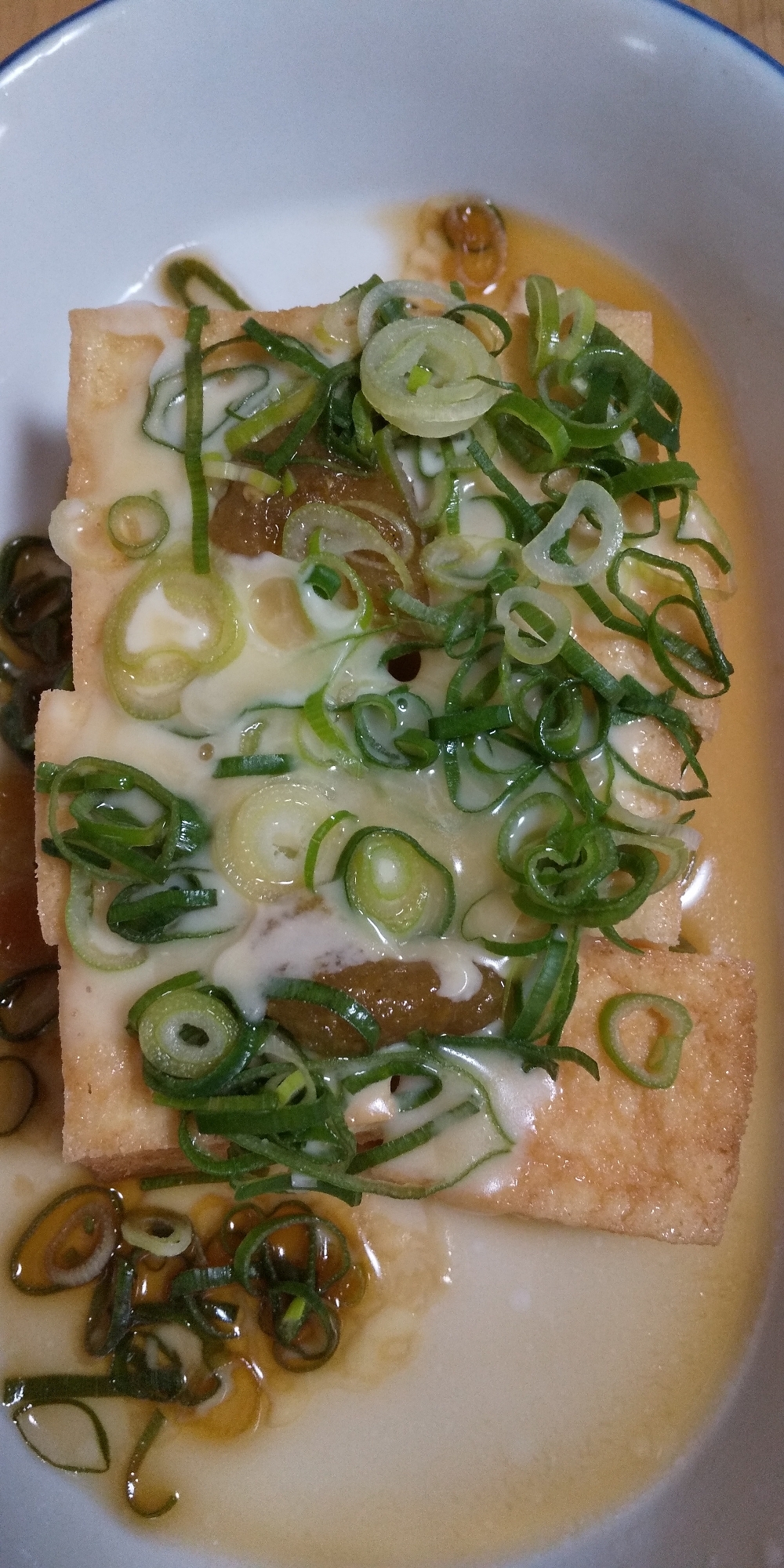 レンジで♪柚子胡椒チーズの厚揚げ