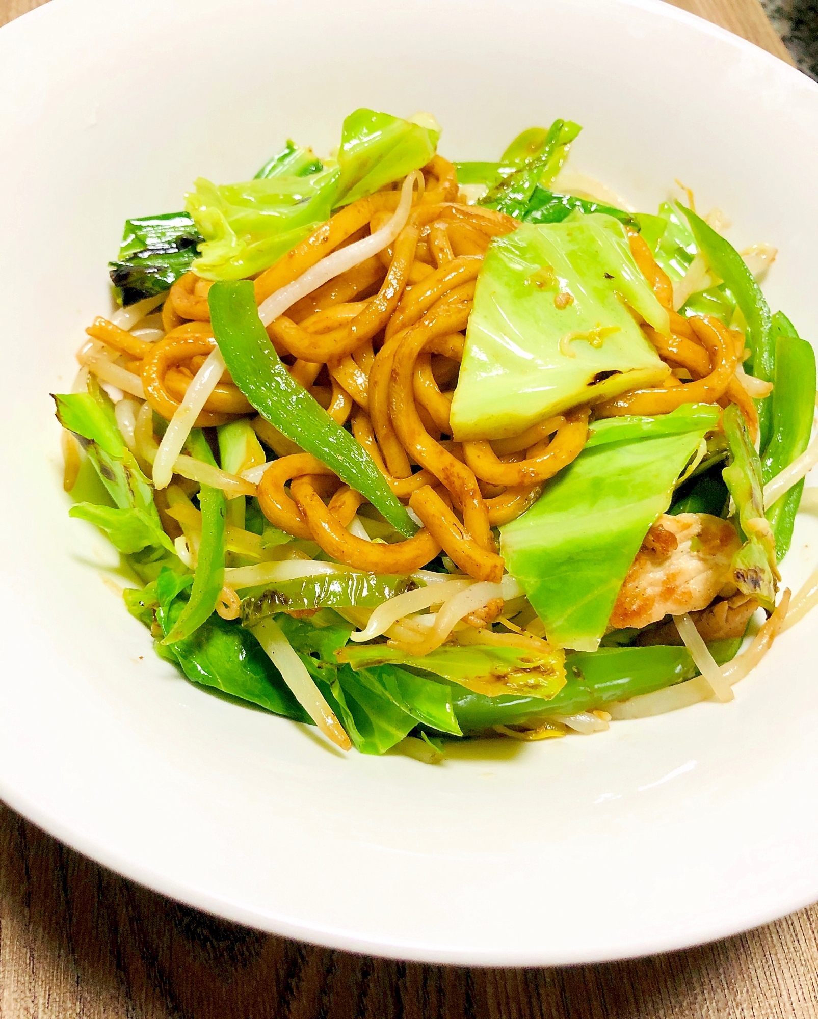 野菜たっぷり焼うどん！ソース味