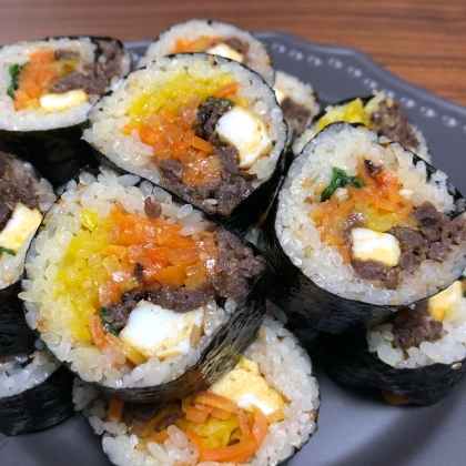 簡単♡韓国巻き寿司キンパ