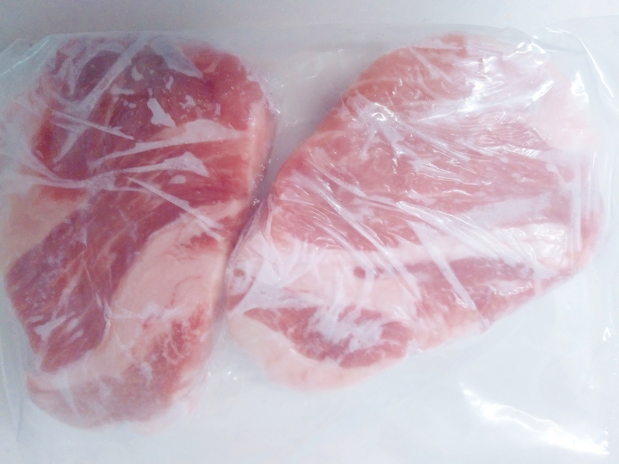 豚ロース肉の冷凍保存☆