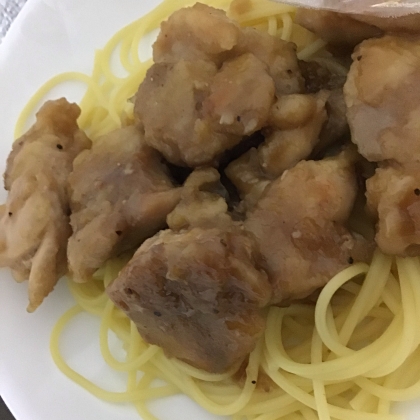 大葉などはなく
パスタを下に引きました。
美味しかったです（╹◡╹）