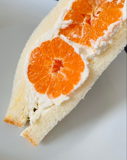 萌え断がかわいい 簡単 みかんのフルーツサンド レシピ 作り方 By Hirokoh ひろこぉ 楽天レシピ