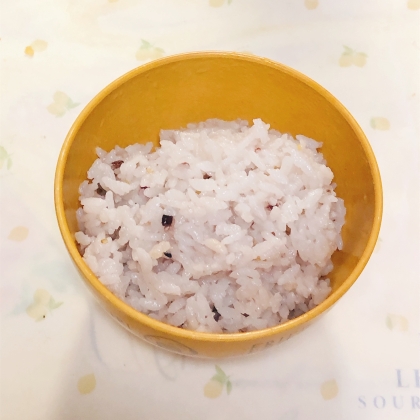 たっぷり黒米を美味しく♡